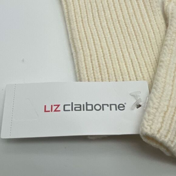LIZ CLAIBORNE Knit Long Gloves Women’s OS Cream NWT Winter Christmas Warm Soft - Picture 5 of 11